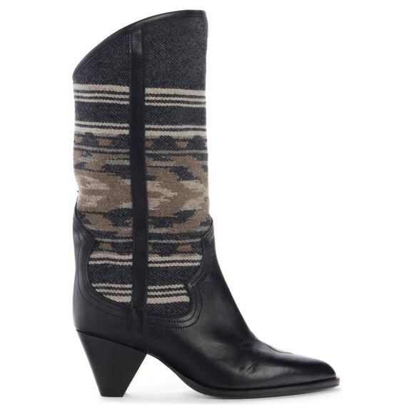 Isabel Marant Lijita Western Boot in Faded Black 37 - Picture 5 of 7